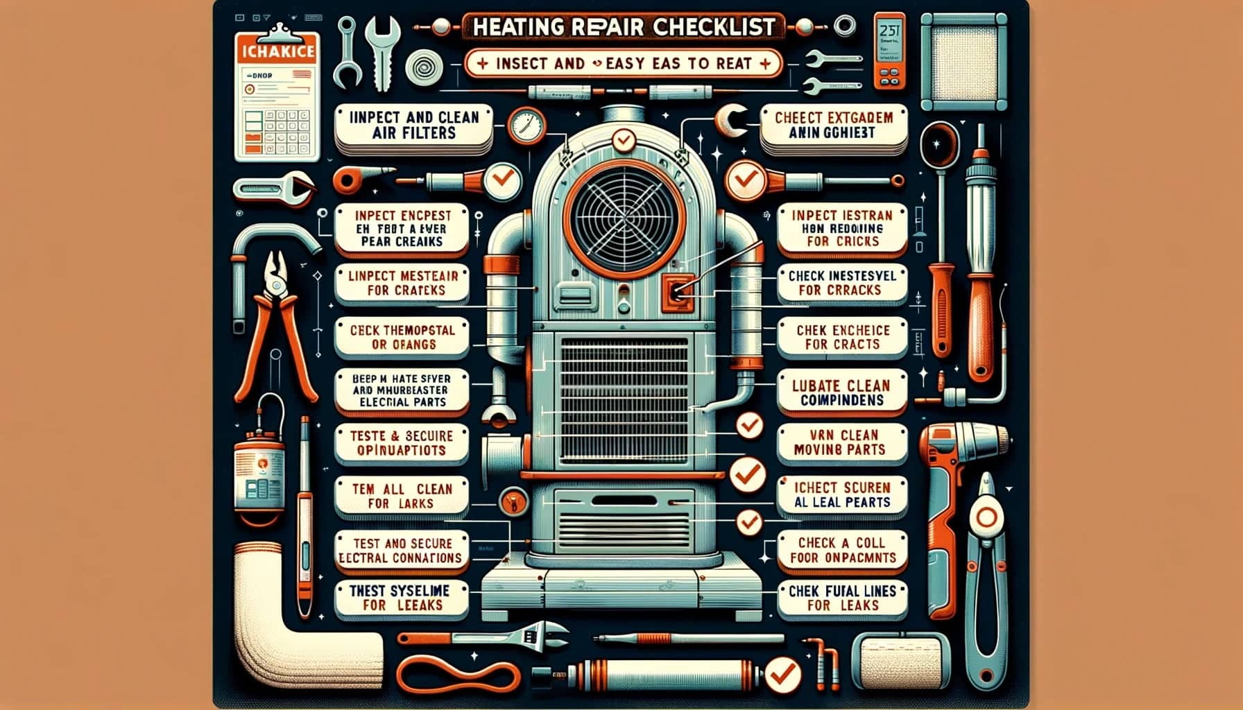 Heating repair checklist